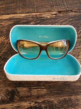 Oakley Script Brown Gradient Sunglasses with Case